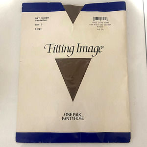 Fitting Image Pantyhose Sheer Size D Beige Color Nylons Sandal foot
